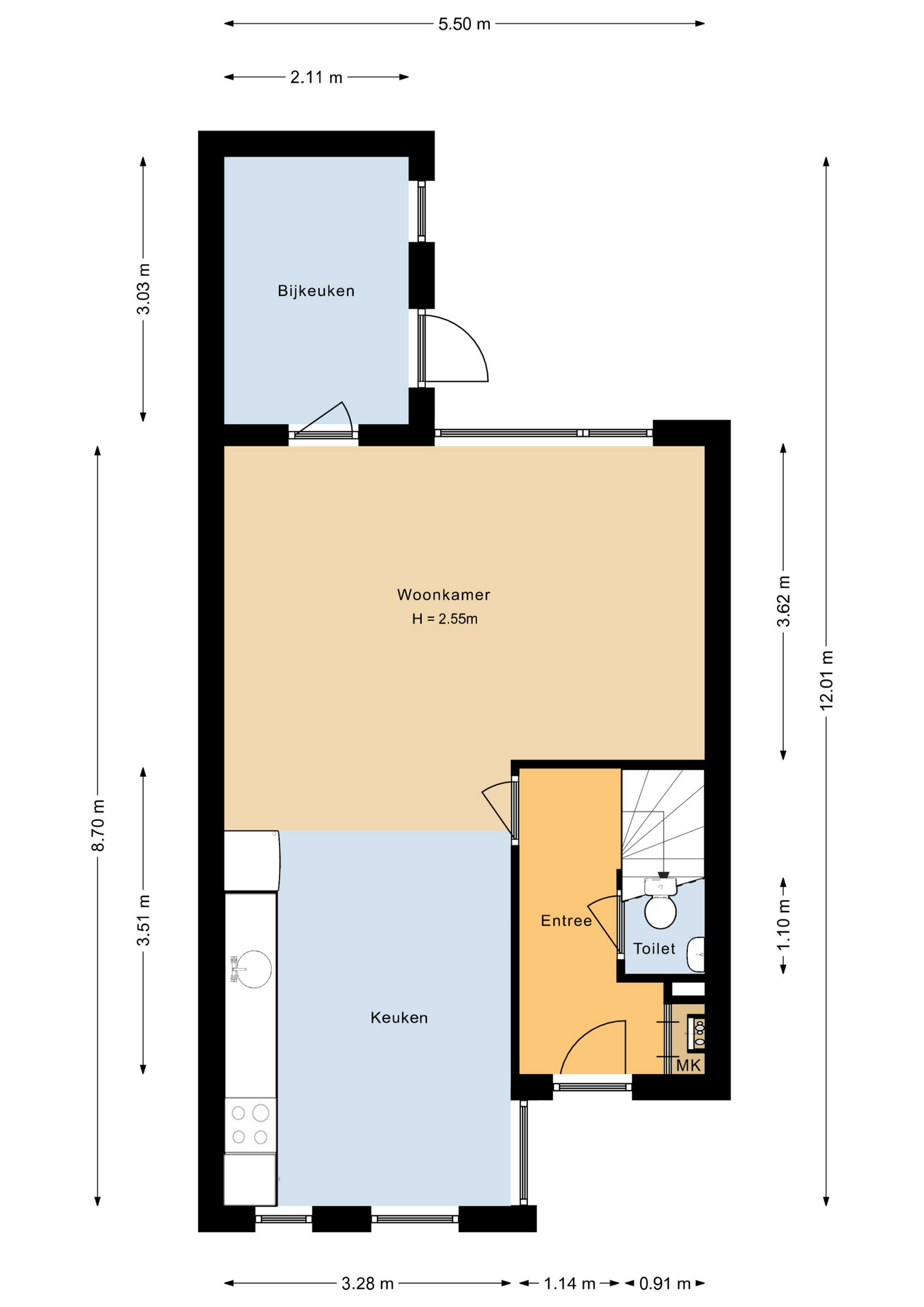 Wold 25 59 - 8225 BJ - lelystad-plattegrond-1